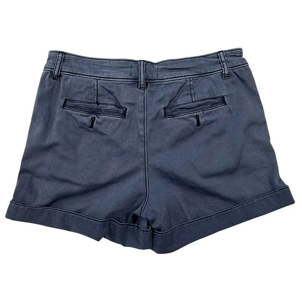 Anthropologie Chino Relaxed‎ Navy Blue Shorts Size 26